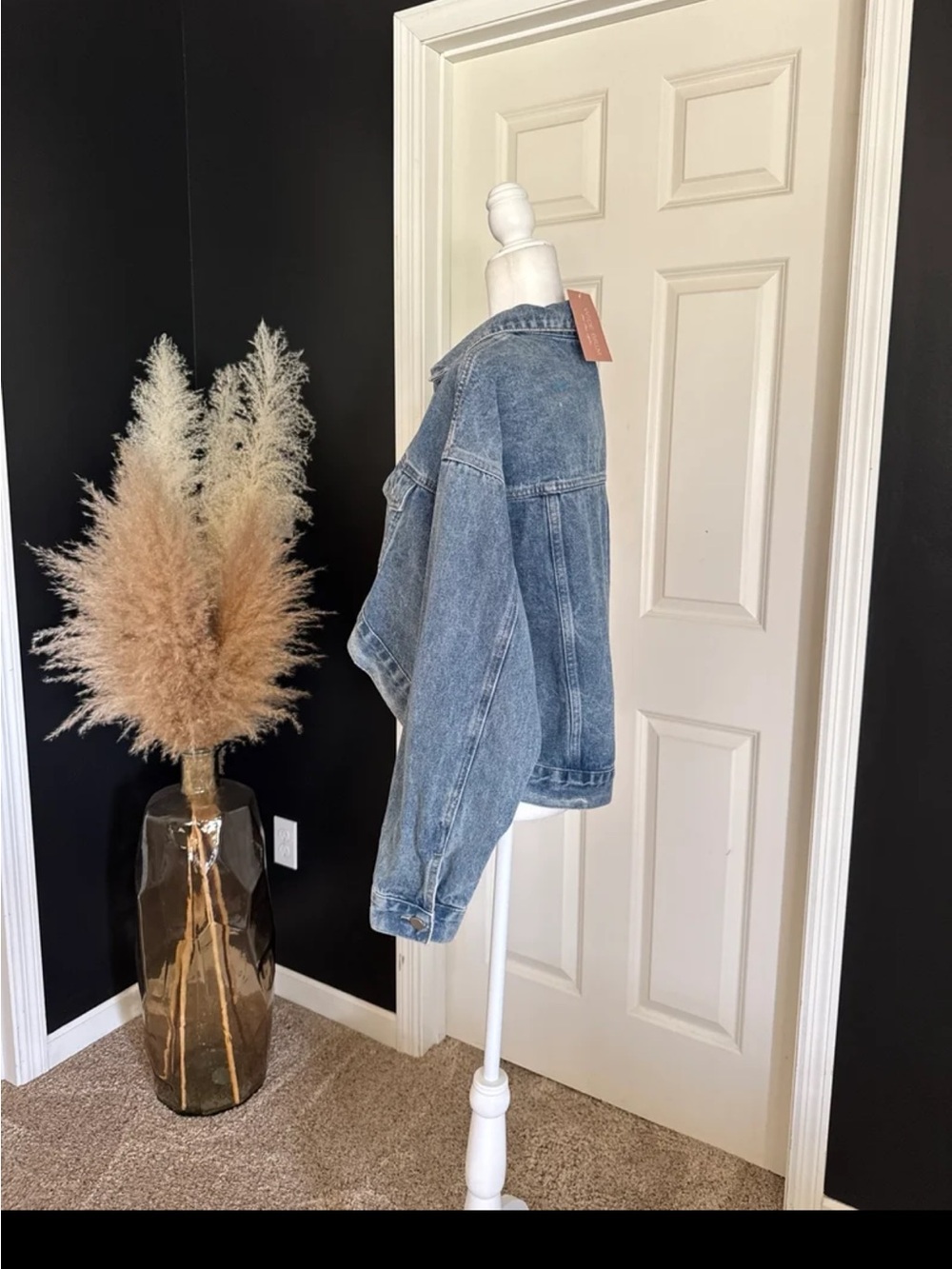 NWT Fore Lana High-Low Denim Jacket – Modern Minimalist Chic size Medium - Picture 5 of 12